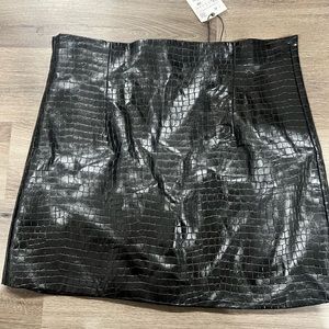 NWT Zara Leather Skirt